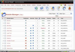 Tutorial en inglés Joomla! 13: Los módulos en la portada y en las páginas interiores