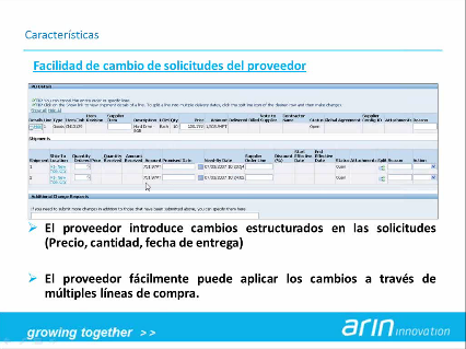 Colaboración con los Proveedores mediante iSupplier Portal, de Oracle 