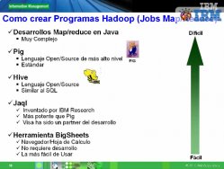 Introducción al Big Data y soluciones que propone IBM para gestionarlo: InfoSphere BigInsights e Infosphere Streams