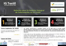 Presentación de IG Textil, un ERP desarrollado específicamente para la industria textil por CITTA 