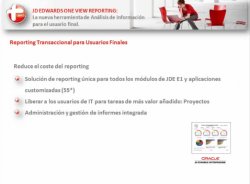 Presentación de la nueva herramienta JD Edwards One View Reporting para análisis de datos, por Oraclemascerca.com