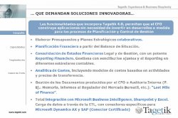 Cómo evolucionar de forma ágil y precisa del tradicional Presupuesto y Seguimiento de la Cuenta de Resultados a la Planificación Financiera de la Tesorería, por Tagetik. Webinar de 45 min. 