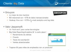 Cómo obtener valor desde grandes volumenes de datos con Hadoop Hbase & Hive 