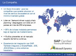 Tecnología avanzada para Proyectos de Sales & Operations Planning, por ToolsGroup.