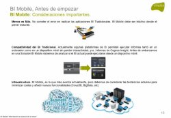 Oferta, experiencias y tendencias en proyectos de BI móvil. Conferencia online de 7 horas y media (con capítulos).