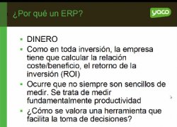 Características y funcionalidades del ERP Open Source de Yaco Sistemas.